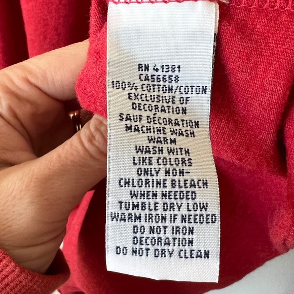 Polo Ralph Lauren Men L Long Sleeve Crew Neck T Shirt Red Dark Gray Lot 2 Cotton - Picture 14 of 16